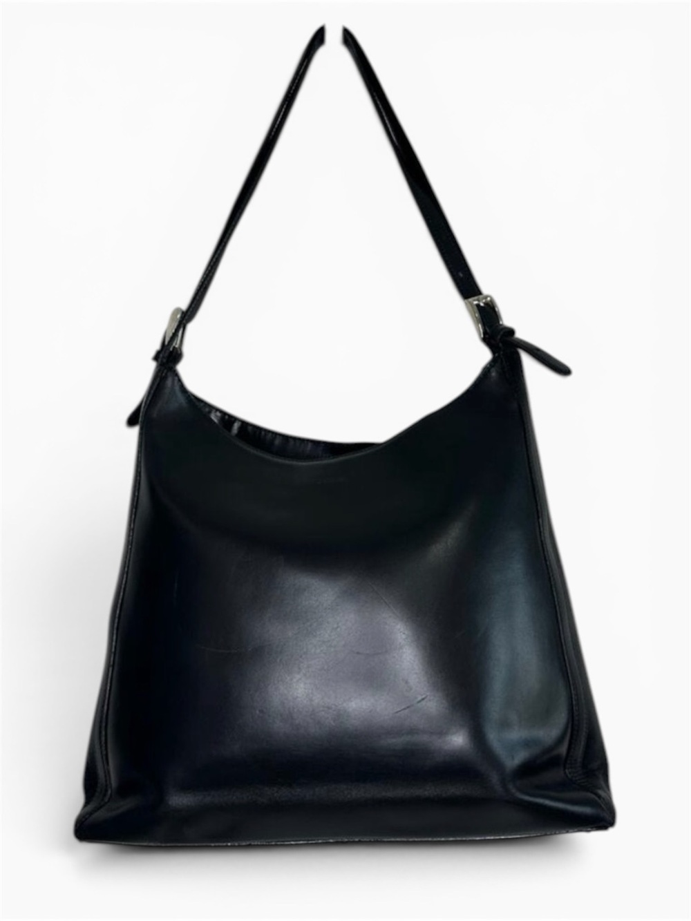 GianFranko Ferre Black Leather Shoulder Bag